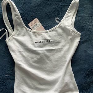 TALL MISSGUIDED branded scoop bodysuit